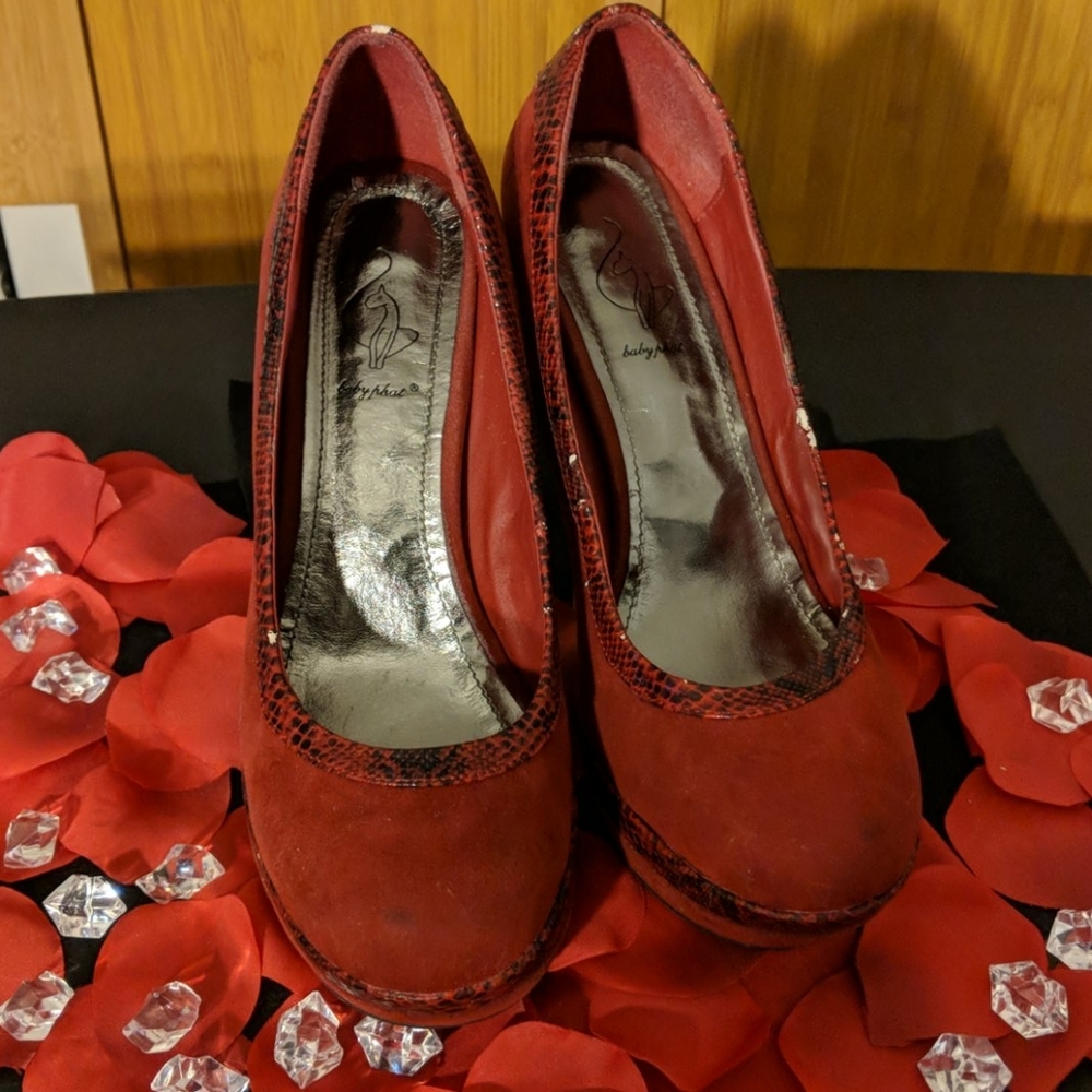 Red high heels